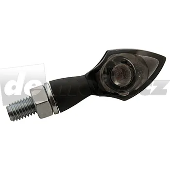 Osvětlení pro motocykl Blinkr LED diodový PEN HEAD - černý - kouřové sklo