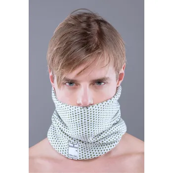 multifunkční nákrčník Bullish Gorro Pattern malé logo bílá se zeleným vzorem (Bullish Goro Pattern malé logo bílá se zeleným vzorem)