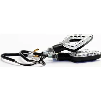 Osvětlení pro motocykl LED moto-blinkry "BOOMERANG II" PÁR (E-homologace, LED, cena za pár)