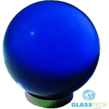 Vánoční ozdoba Skleněná koule 80 mm modrá
