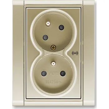 Elektrická zásuvka 5583F-C02357 33 Zásuvka dvojnásobná, s clonkami, s natoč. dut.