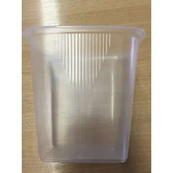 Jednorázové nádobí Vanička hranatá na salát 500ml (cena za 100ks)