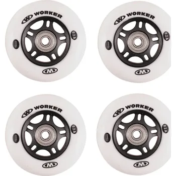 Kolečko k in-line bruslím Worker 72mm a ložiska Abec-7 chrome - Set 4 ks