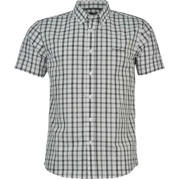 Pánská košile Pierre Cardin Short Sleeve Check Shirt Mens bílá