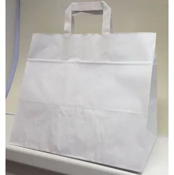 Taška papírová 320x210x270mm bílá na menu box