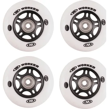 Kolečko k in-line bruslím Worker 76mm a ložiska ABEC-7 chrome - Set 4 ks