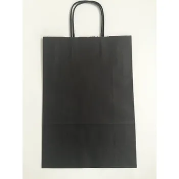Taška papírová 18x8x22cm - černá