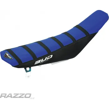 Moto sedlo Potah sedla BudRacing Seat Cover FullTraction Husqvarna TC/FC 16-18 TE/FE Black Blue Black Stripes