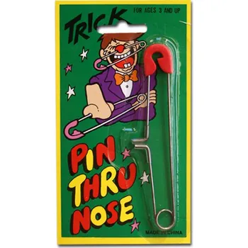 Žertovný předmět Spínací špendlík v nose