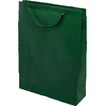 Papírové barevné tašky 300x100x400mm - zelená