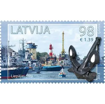 Poštovní známka Latvia Post (2013) MiNr. 871 ** - Lotyšsko - Lotyšský přístav