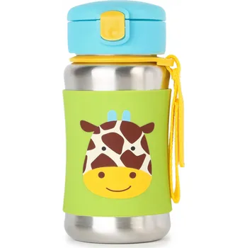 Skip Hop Zoo Láhev na vodu nerez 350 ml, žirafa