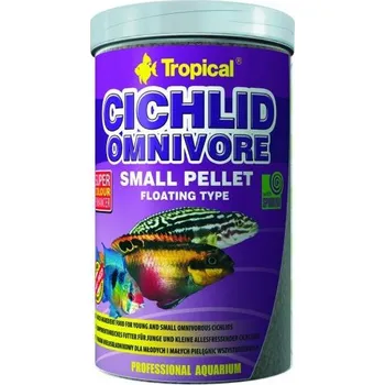 Krmivo pro rybičky Tropical Cichlid Omnivore Small Pellet 250ml