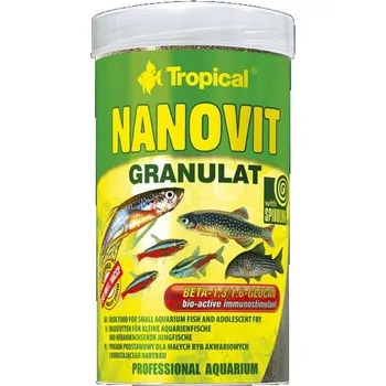 Krmivo pro rybičky TROPICAL Nanovit gran 100ml