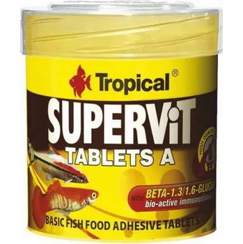 Krmivo pro rybičky TROPICAL Supervit Tablets A 50ml - cca. 80ks
