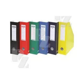 Archivační box Krabice zakládací, stojan na časopisy 100x257x320mm černá, štítek na hřbetě