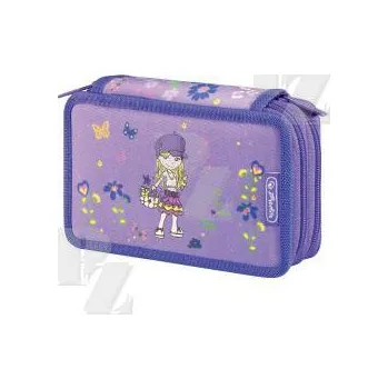 Dětské zboží Dvoupatrový penál Midi Dívka plný, Herlitz