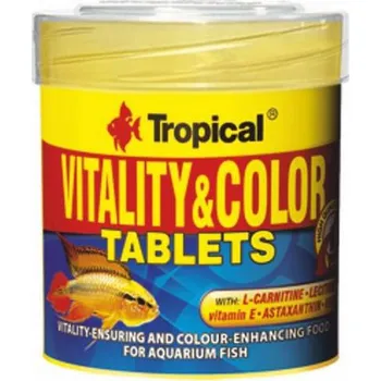 Krmivo pro rybičky TROPICAL Vitality Colour Tablets 50ml - cca. 80ks