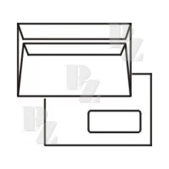 Obálka Klasická obálka C5 samolepící okénková 100ks