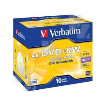 Počítač VERBATIM DVD+RW Jewel/DLP/4x/4.7GB - 1ks
