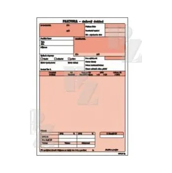 Faktura daňový doklad A4 samopropisovací, Optys