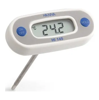 Vpichový teploměr s horním čtením, rozsah -50 až 220°C, délka nerezové (AISI316) sondy 125