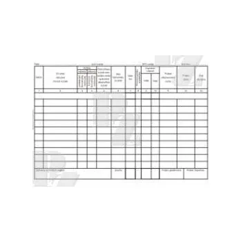 Tiskopis Záznam o provozu osobního vozidla A5 ET210, Baloušek Tisk