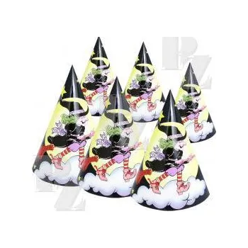 Karnevalový doplněk Karnevalové kloboučky ČARODĚJNICE HALLOWEEN 6ks, Rappa