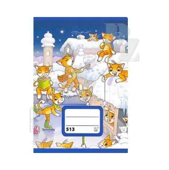 Sešit Školní sešit 513 linkovaný, Papírny Brno