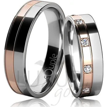 Prsten MAURICIUS snubní prsteny červeno bílé zlato C 5 UE 1 BCB (C 5 UE 1 BCB )