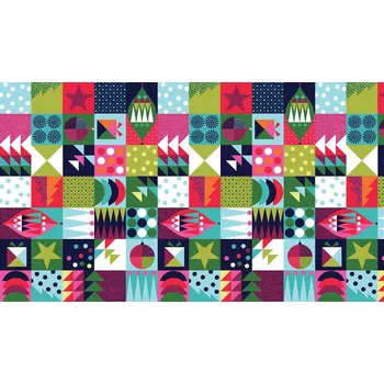 MAKOWER UK Látka vánoční v metráži 1605/1