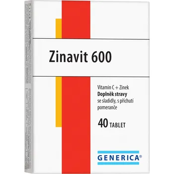 Generica Zinavit 600 pomeranč, 40 cucavých tbl.