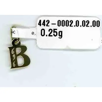 Přívěsek Klenoty Budín Zlaté přívěsek ze žlutého zlata - zlatá písmenka - B,D,H,J,L,N,P,R,S,T,V,Z (Klenoty Budín Zlaté přívěsek ze žlutého zlata - zlatá písmenka - B,D,H,J,L,N,P,R,S,T,V,Z)