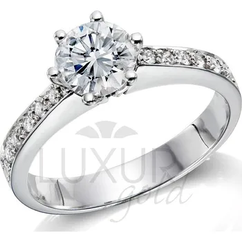 Prsten Diamantový prsten, bílé zlato, REINA, GEMS, 40610850 (40610850)