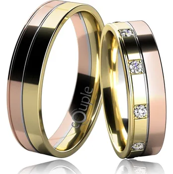 Prsten MAURICIUS snubní prsteny červené, bílé, červené zlato C 5 UE 1 CBZ - (C 5 UE 1 CBZ )