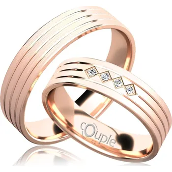 Prsten LOPES snubní prsteny růžové zlato C 5 PCW 5 M (C 5 PCW 5 M )