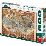 Dino Mapa: Svět z roku 1626 500 dílků