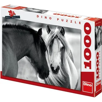 Puzzle DINO Černobílí koně