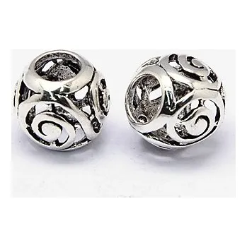 Korálek Korálek 0 šnek ulity kovový - TOPBEADS