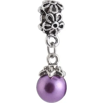 Přívěsek na náramek fialová PERLA - TOPBEADS