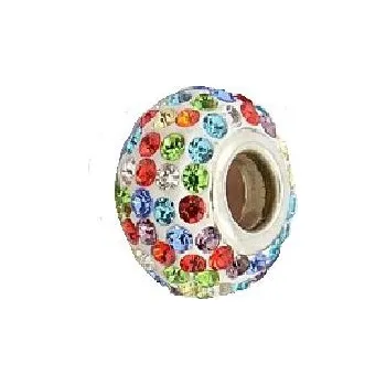 Korálek Korálek s krystalky duhovými - TOPBEADS