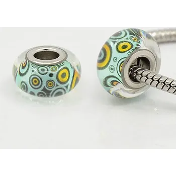 Korálek Korálek 12 ANY modrozelený skleněný - TOPBEADS