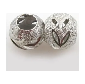 Korálek Korálek oddělovač KULIČKA s lístky - TOPBEADS