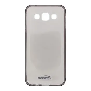 Pouzdro na mobilní telefon Kisswill TPU černé transparentní silikonové pouzdro pro Samsung E500 Galaxy E5
