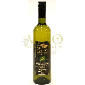 Víno Vinné sklepy Skalák Müller Thurgau 2012 pozdní sběr 0,75 L polosuché bílé víno