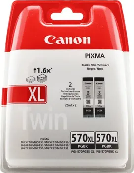 Originální Canon PGI-570 XL PGBK Twin Pack (0318C007)
