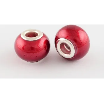 Korálek Korálek akryl červený-rudý - TOPBEADS