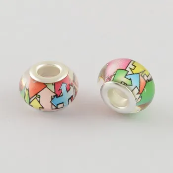 Dětské navlékací korálky Korálek barevný Skládačka akryl - TOPBEADS