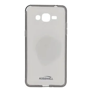 Pouzdro na mobilní telefon Kisswill TPU černé transparentní silikonové pouzdro pro Samsung G530 Galaxy Grand Prime