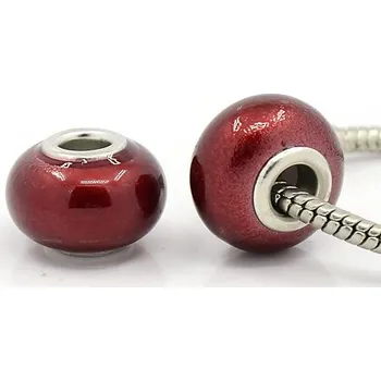 Korálek Korálek akryl červený vínový - TOPBEADS